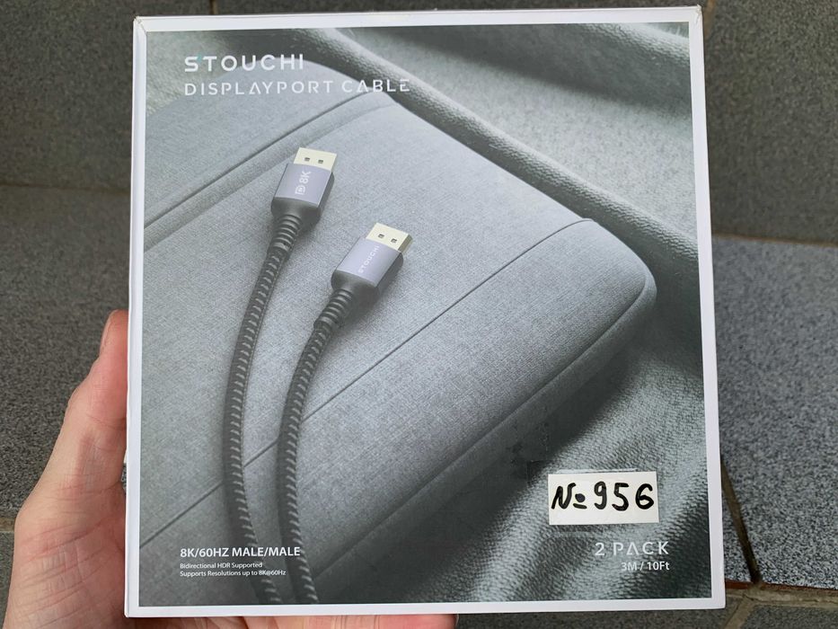 Відео Кабель DP1.4 8K 60Hz DisplayPort Stouchi HDR10 RTX GTX