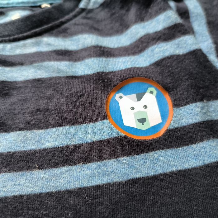 Koszulka 92 5.10.15 w paski niedźwiedź Nigdy nie ubrana raz wyprana