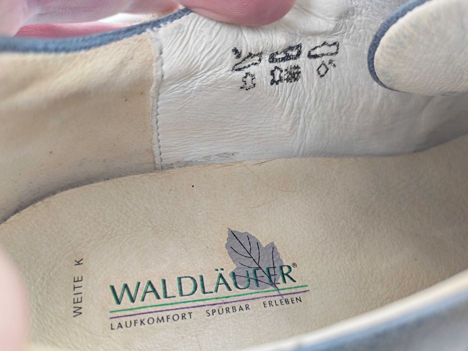 Кожанние спортивние туфли, кроссовки Waldlaufer р.38.5