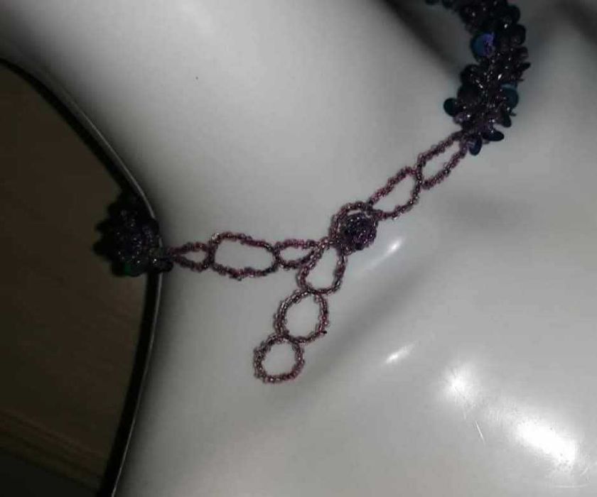 naszyjnik koraliki cekiny boho India shop hippie etno cekiny