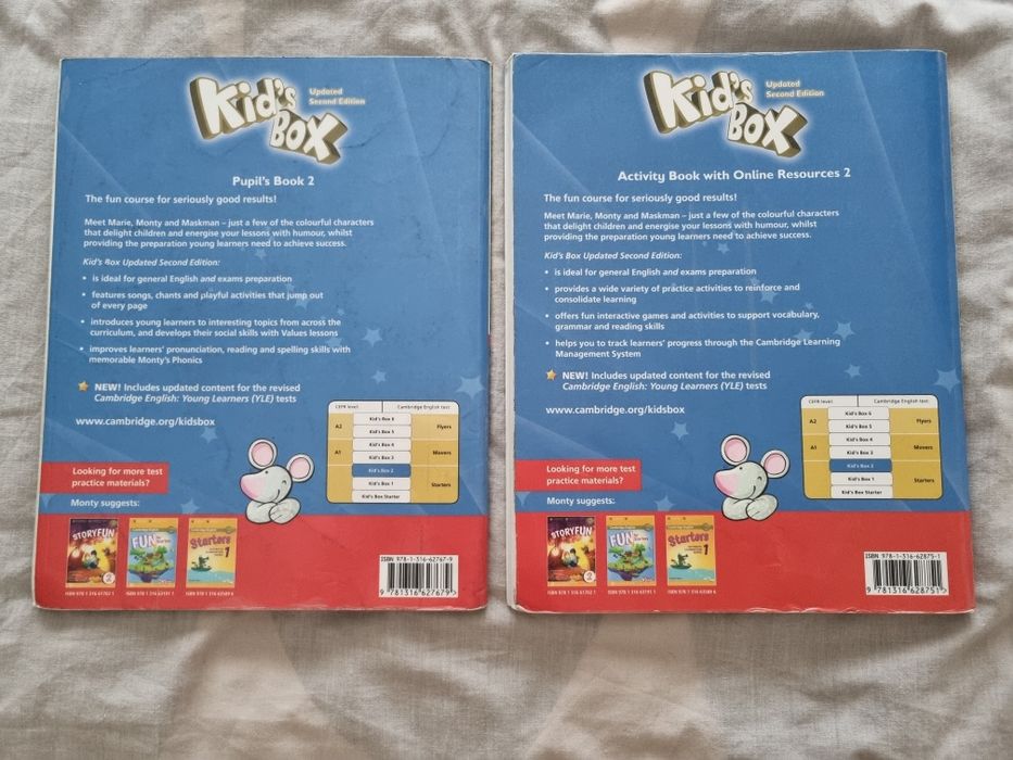 Livros inglês cambridge nível 2 kid's  box