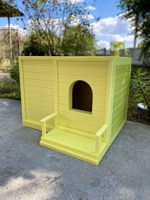 Тепла будка. Вуличний будинок для котів. Будка для собаки