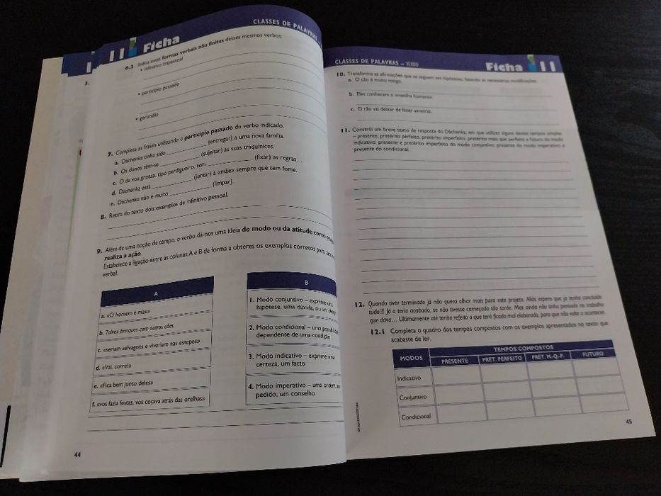 Caderno de atividades de português 8° ano