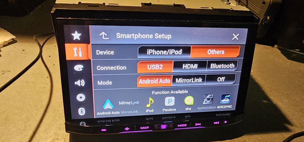Pioneer Avic-8100NEX Carplay Android Auto 7 cali 2 Din System Nawigacj