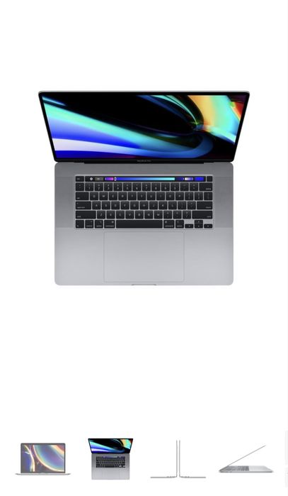 Macbook pro 16” touch bar