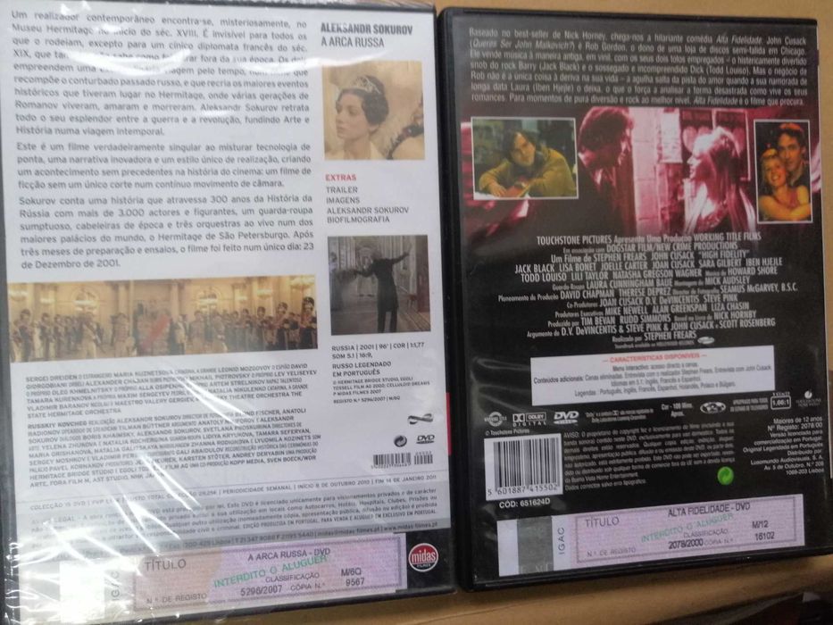 A arca Russa Aleksandr Sokurov Alta fidelidade John Cusack Jack Black