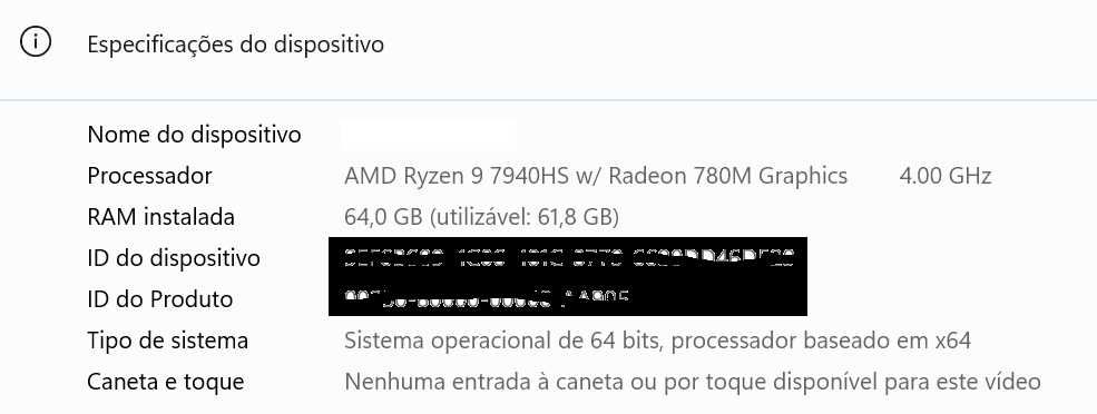 Mini PC AMD Ryzen 9 7940HS AMD Radeon 780M, 64Gb RAM 2 HDs 4 TB Nvme