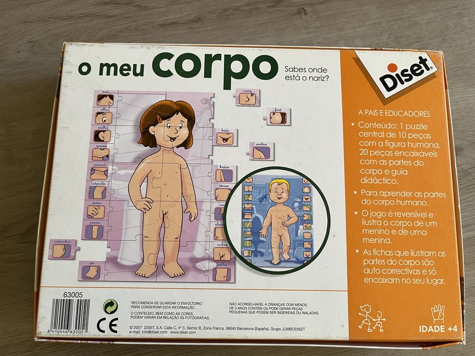 Puzzle o meu corpo