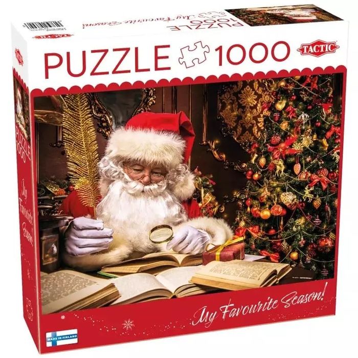 Puzzle 1000 Święty Mikołaj W Swoim Domu. Nowy Produkt