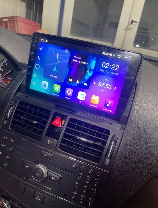 Rádio Mercedes W204 Android 14 com GPS (Novo)