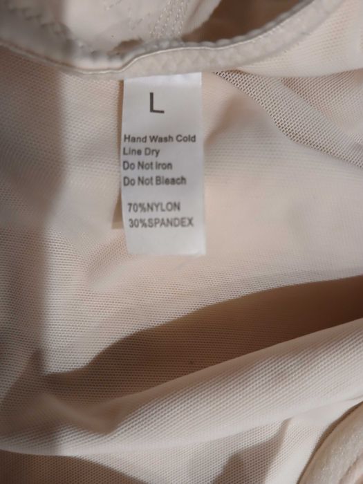 Body modelujące wyszczuplające beżowe L Slimers