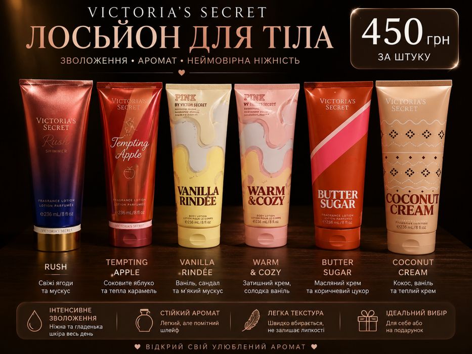 Набір Victoria's Secret Вікторія сікрет лосьйон для тіла набір спрей міст для тіла і лосьйон для тіла подарунок подарунклвий набір