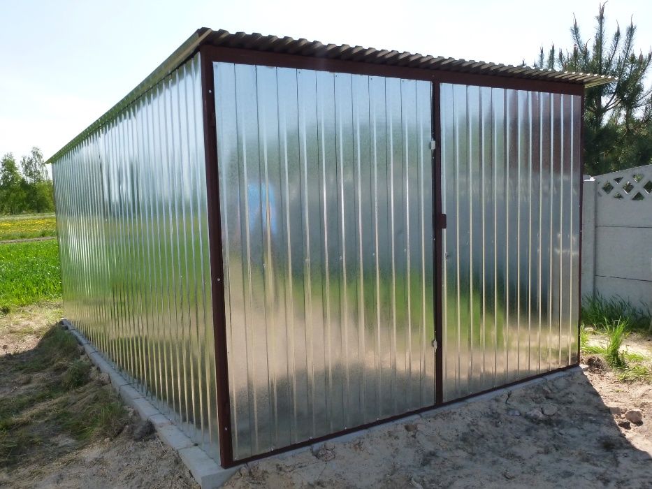 Garaż blaszany Blaszak 3x5 m Garaze blaszane 3x5 3x6 4x5 4x6 6x5 6x6 Producent