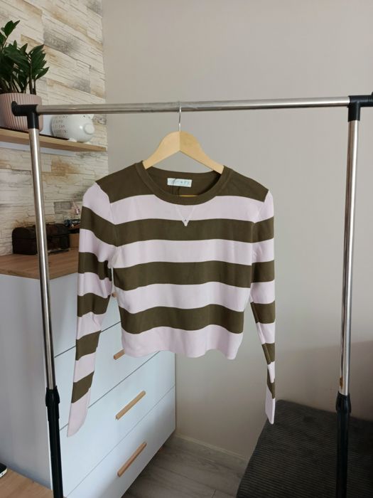 Cienki wiosenny/jesienny sweterek w pasy | rozmiar M Primark