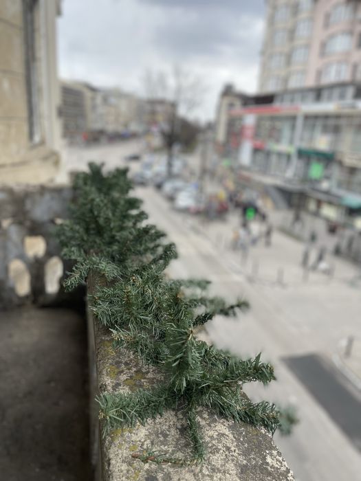 Новорічна, різдвяна гірлянда з штучної ялинки 2 м, зовнішня, внутрішня