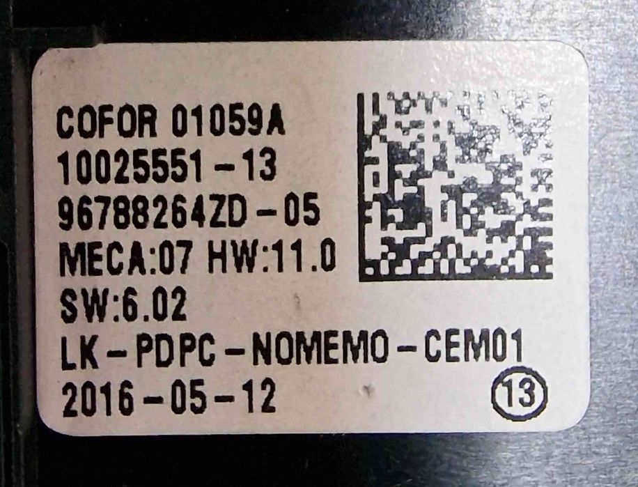 Comando / Botão / Interruptor Vidros Frente Esquerdo 96788264ZD-05 - PEUGEOT 308 II
