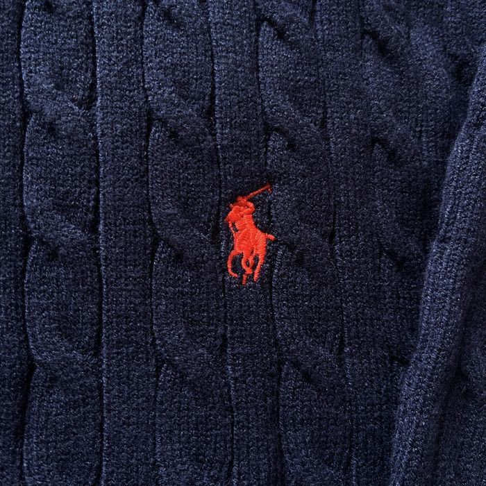 Camisola Ralph Lauren Azul Escura com Fecho – Tamanho M