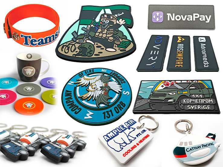 Гумові ШЕВРОНИ пвх, ПАТЧІ ПВХ виготовлення на замовлення об'ємні лейби