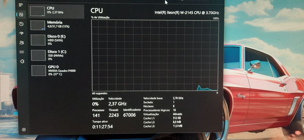 Torre Lenovo Gaming P520 | Xeon-W2145 - 8C/16T | 32G/64G DDR4 | Nvme512G + HDD1TB | NVidia-8G | WiFi | W11