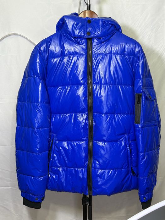 Пуховик синій у стилі  Moncler