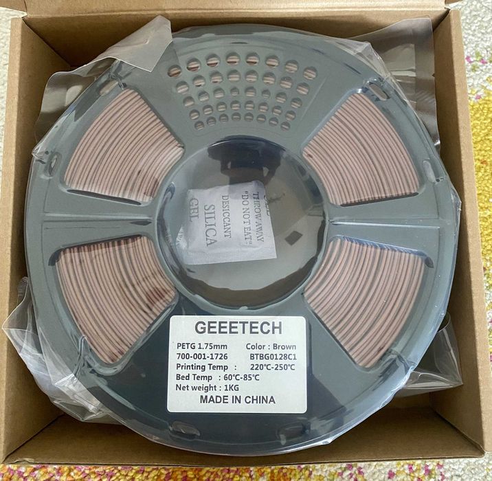 Filamentos PETG Premium GEEETECH 1.75mm (1KG) — Waterproof e Alta Resistência para Impressão 3D