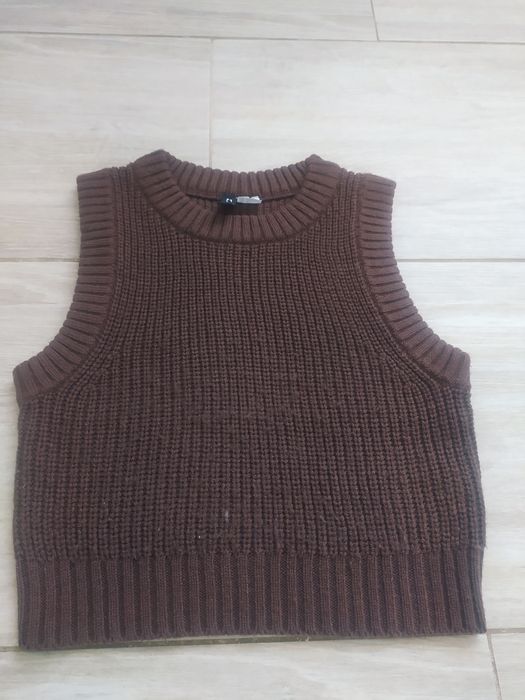 Kamizelka bezrękawnik HM rozm  Xs brązowy