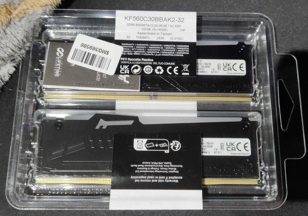 Kingston FURY Beast DDR5 32GB 6000MHz CL30 (2x16GB) нова