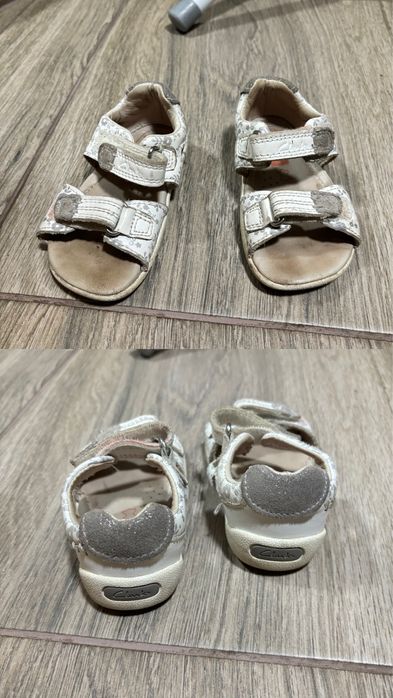 Взуття, сандалі geox, clarks, тапочки 24 розмір, 5 пар