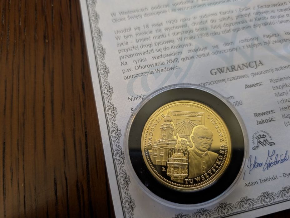 Medal Jan Paweł II - Wadowice - Tu wszystko się zaczęło