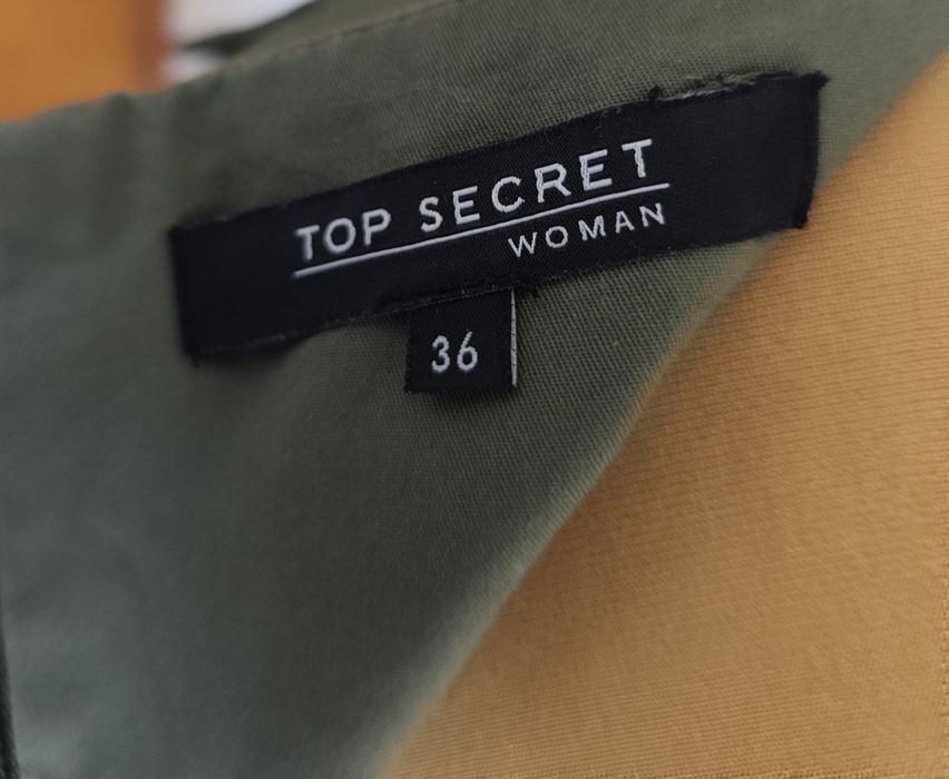 Spódnica cargo khaki  z kieszeniami Top Secret 36