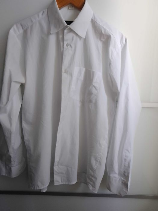 Koszula biała męska Malinex