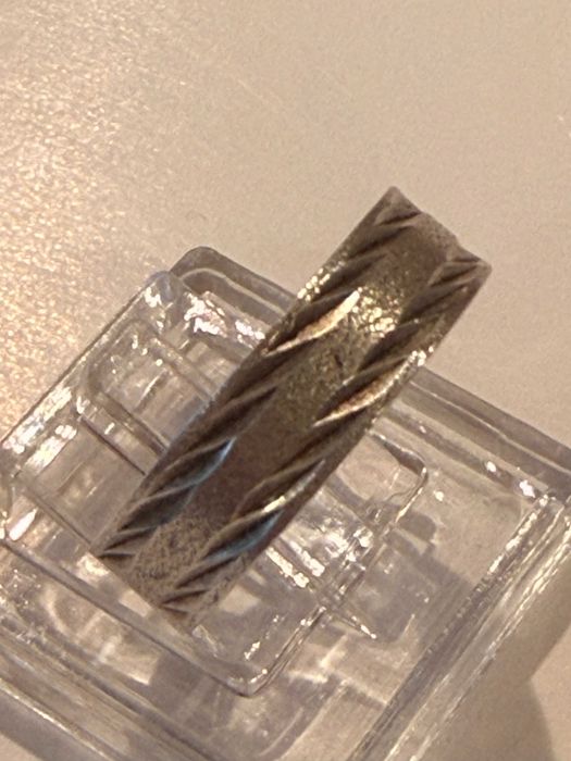 obrączka srebro 925 markowa PRL