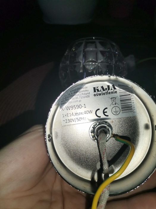 Kinkiety lampki szklane