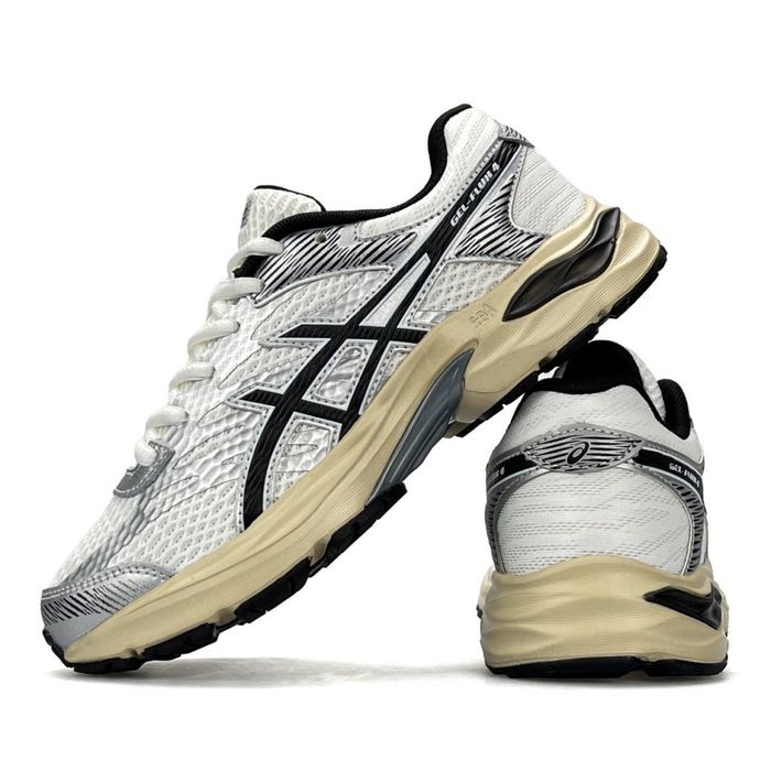 Крутезні жіночі кросівки Asics Gel-Flux4 White Silver Beige! Розміри: 36,37,38,39,40,41! Нові! Є накладений платіж!