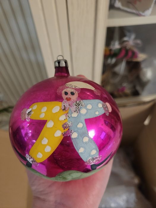 Bombka prl z klaunem