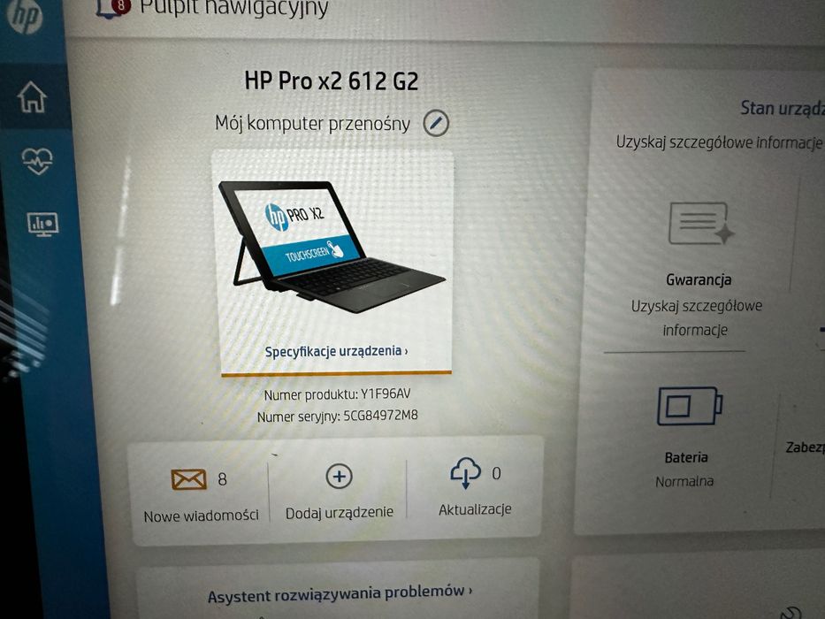 Laptop tablet HP x2 612 G2 i7