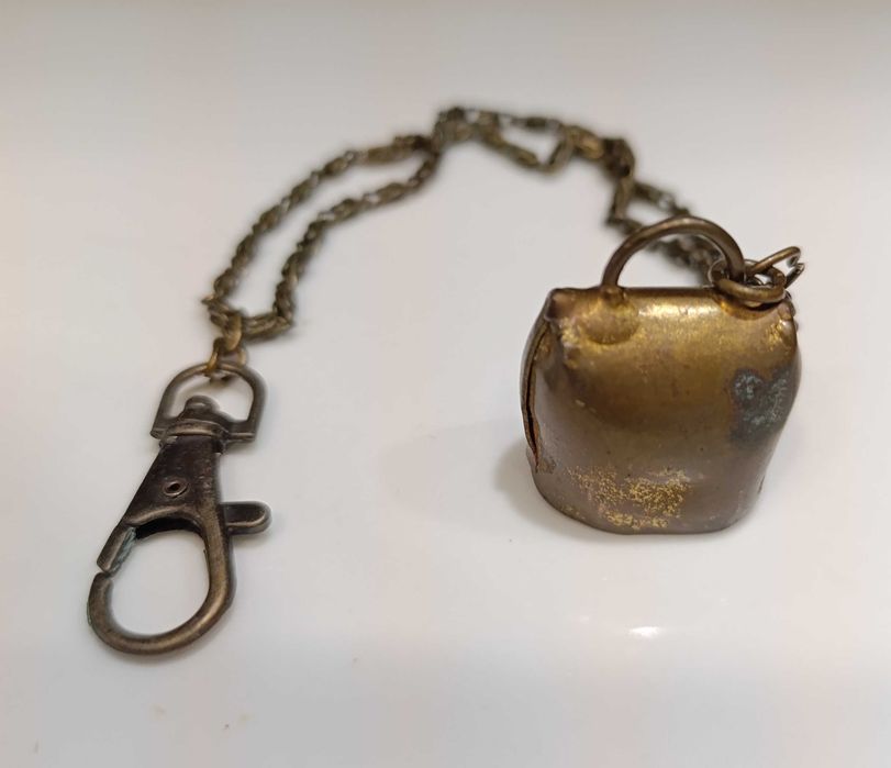 Porta Chaves, Sino real, em cobre, com torniquete/ Arnês