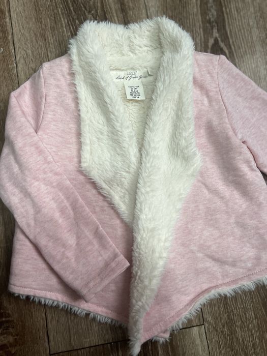 Хутряний кардиган для дівчинки h&m 2-4, 98