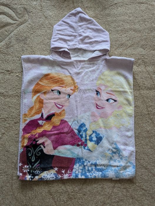 Дитяче полотенце з капішоном Анна і Ельза