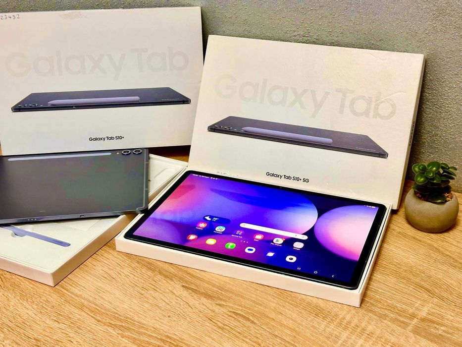 Планшет Samsung Galaxy Tab S10+ 5G/WI-FI 12/256Gb +S-Pen 12.4-120Hz Moonstone Gray Нові! 0цикл/Plus/Самсунг с10 Плюс.Гарантія 3 міс/Таб/LTE/SIM/Стилус