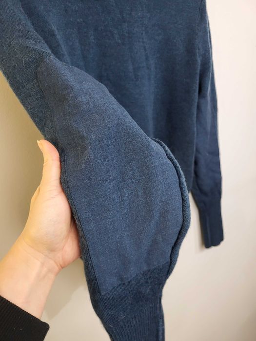 100% wełna wełniany męski damski sweter sweterek v neck mundur ciepły