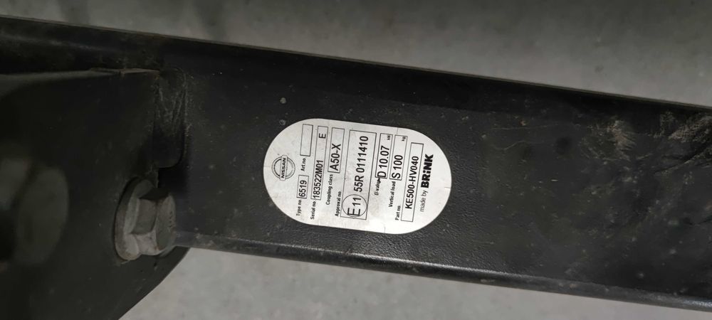 Engate de Reboque Amovível Original Nissan Qashqai (KE500-HV040)
