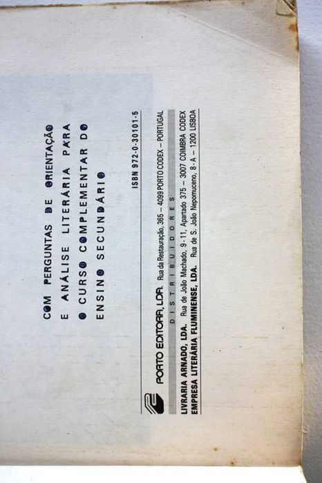 Livro Viagens na Minha Terra ALMEIDA GARRETT