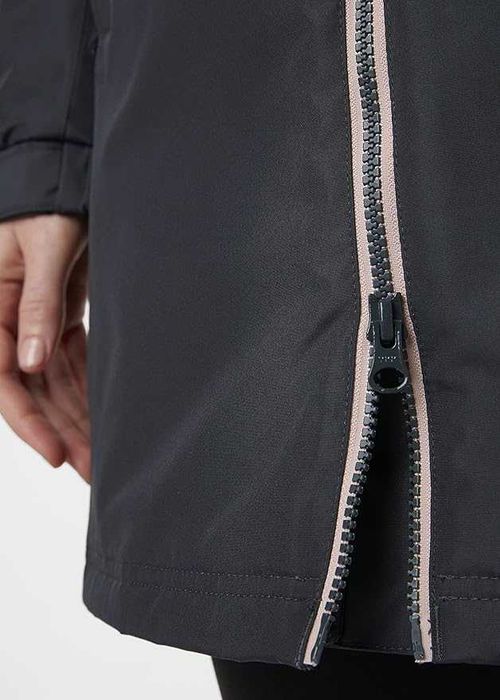 Helly-Hansen 62395 damska długa kurtka Belfast, 980 Ebony, XXL