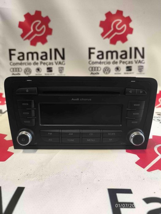Rádio / Auto Rádio AUDI A3 1.9 TDI (77 kW / 105 cv) [05.2003 - 05.2010] 8P0035152C (OEM) | 7647251380 (OEM)
