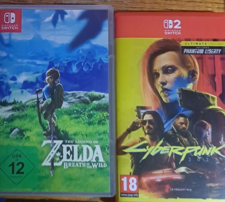 Cyberpunk 2077 i zelda breath of the wild na nintendo switch