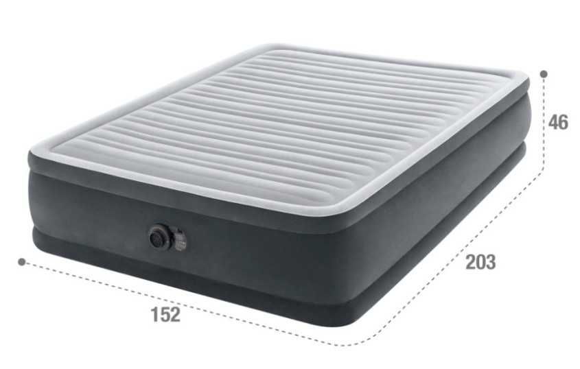 Colchão de ar Fiber-Tech Comfort Plush 152X203X46 - C/ Bomba Elétrica