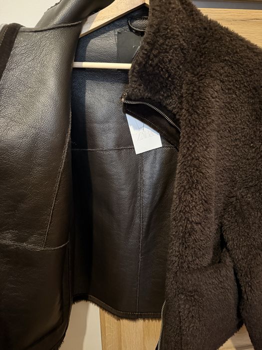 Дубленка zara шуба куртка S-M