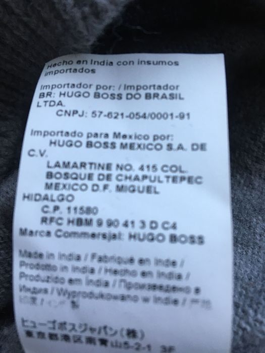 Sweter Hugo Boss Orange-100% virgin wool unisex