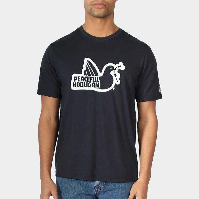 Peaceful Hooligan / Outline T-Shirt / Navy